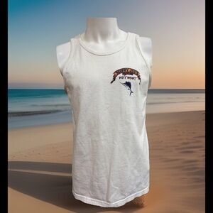 Vintage Sloppy Joe’s Key West Florida Ernest Hemingway White Tank Top Sz M